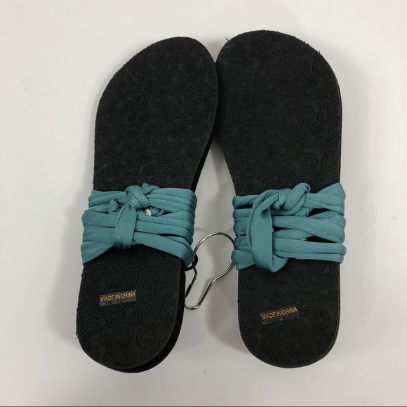 Bijolie 3 Loop Teal Sandals New Size 9 - Picture 4 of 7